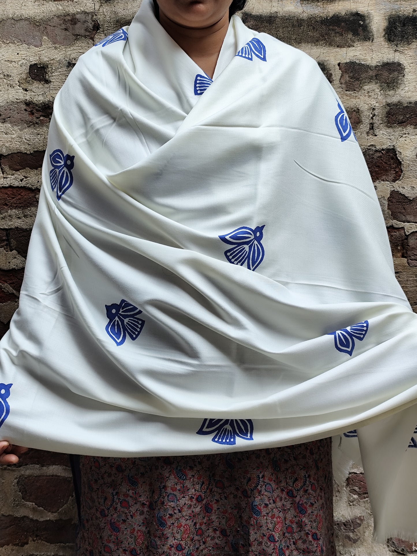 Handblock shawls