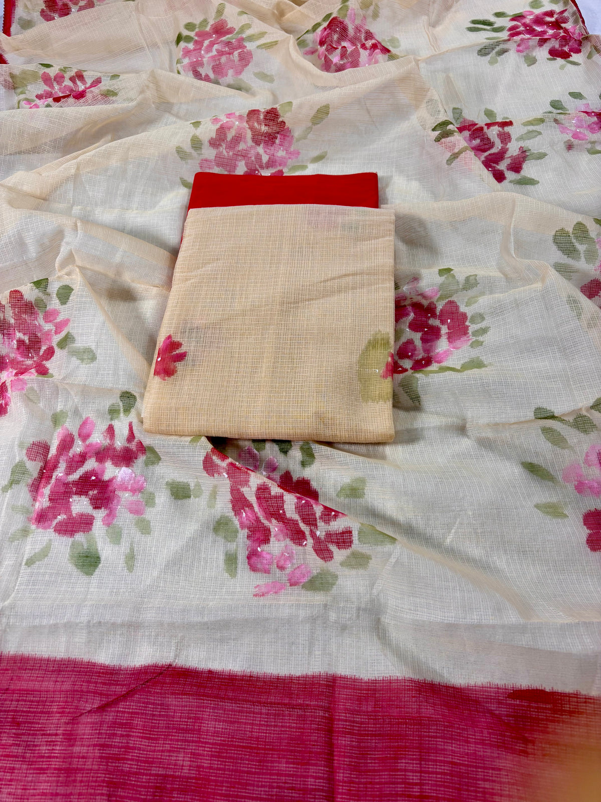 Hand painted madhumalti kota doria suit