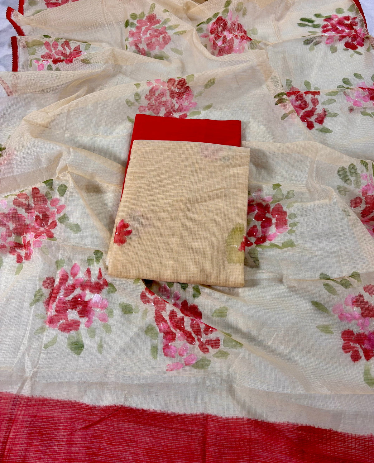 Hand painted madhumalti kota doria suit
