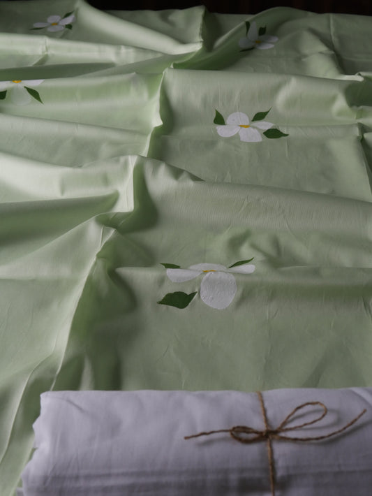 Pista handpainted pure cotton kurta for men