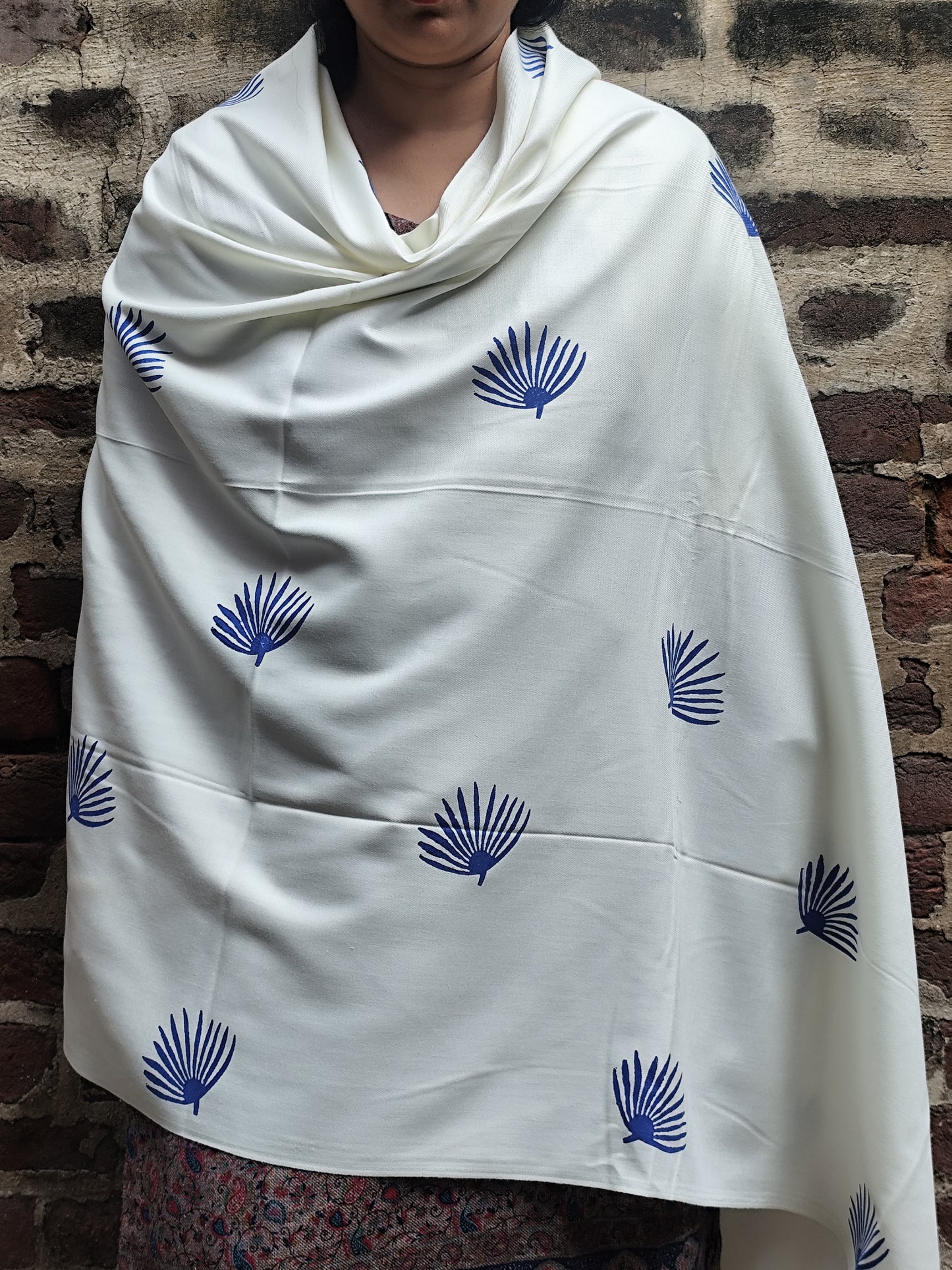 Handblock shawls